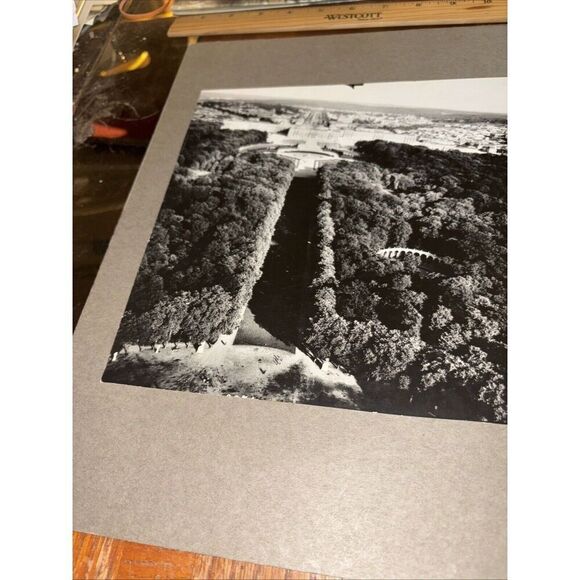 Vintage Versailles Palace Mounted French Architecture Reconnaissance Air Photo - Picture 2 of 5